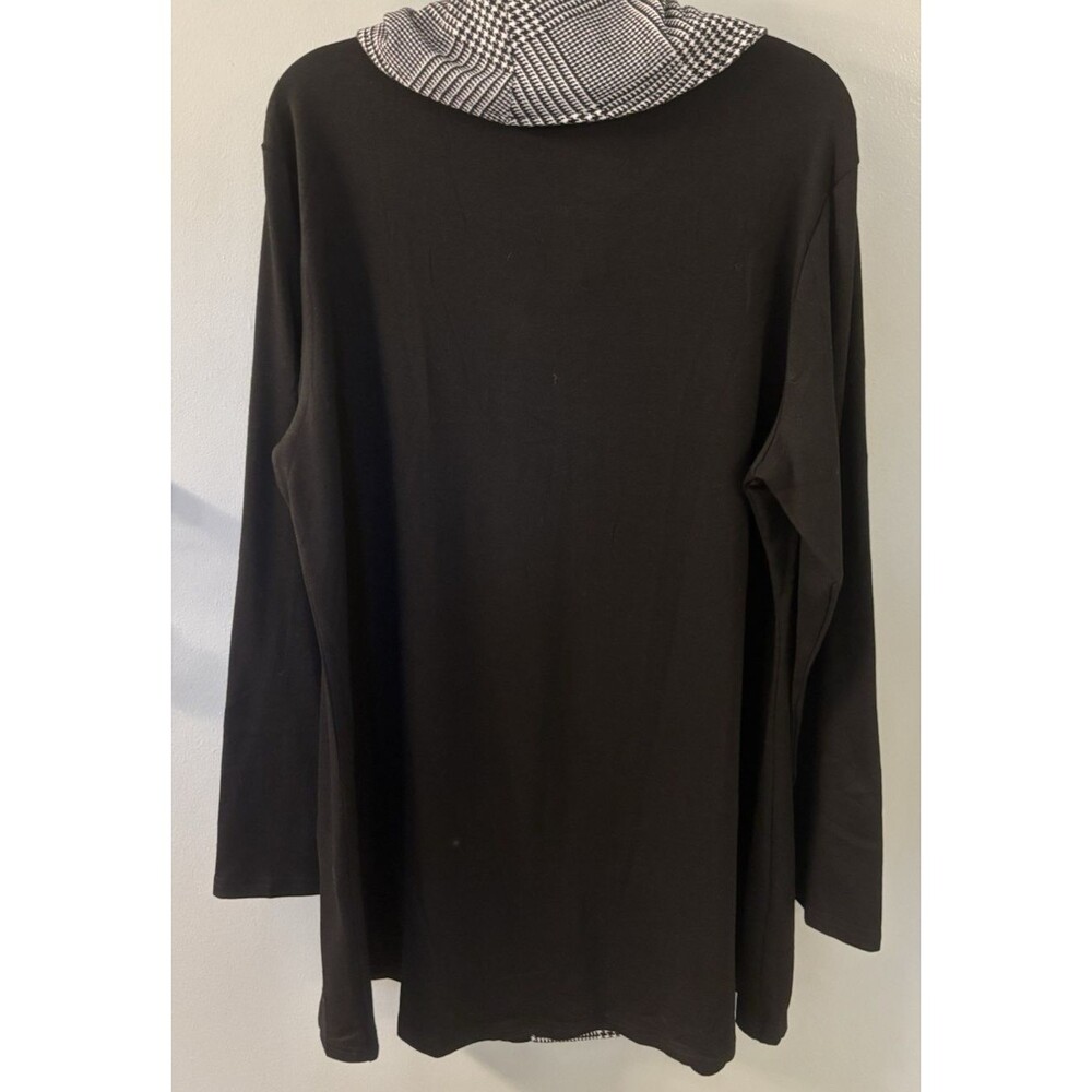 NWT Bebonnie Black And White Tunic Cowl Neck 2X - Picture 8 of 8